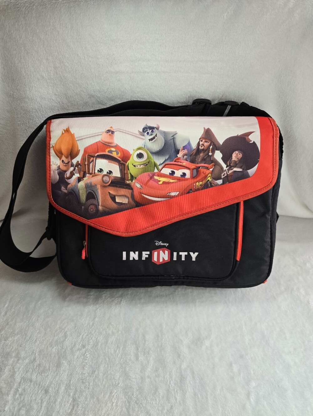 Disney Infinity Play Zone Carrier Bag Black Red Organizer Game Storage